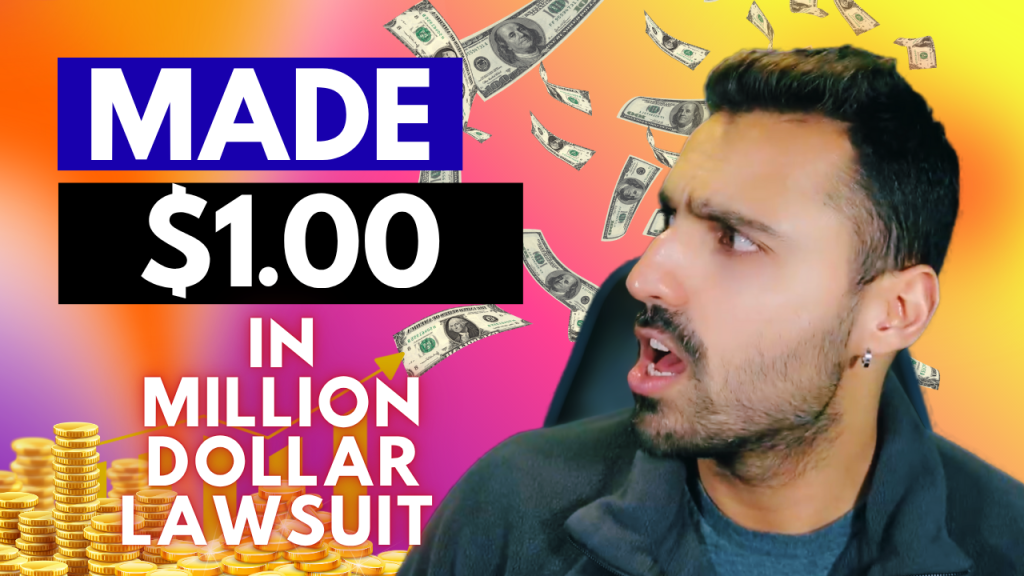Made $1.00 in a million-dollar class action lawsuit