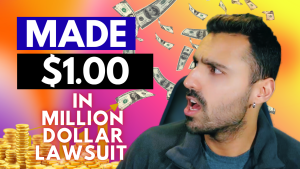 Made $1.00 in a million-dollar class action lawsuit